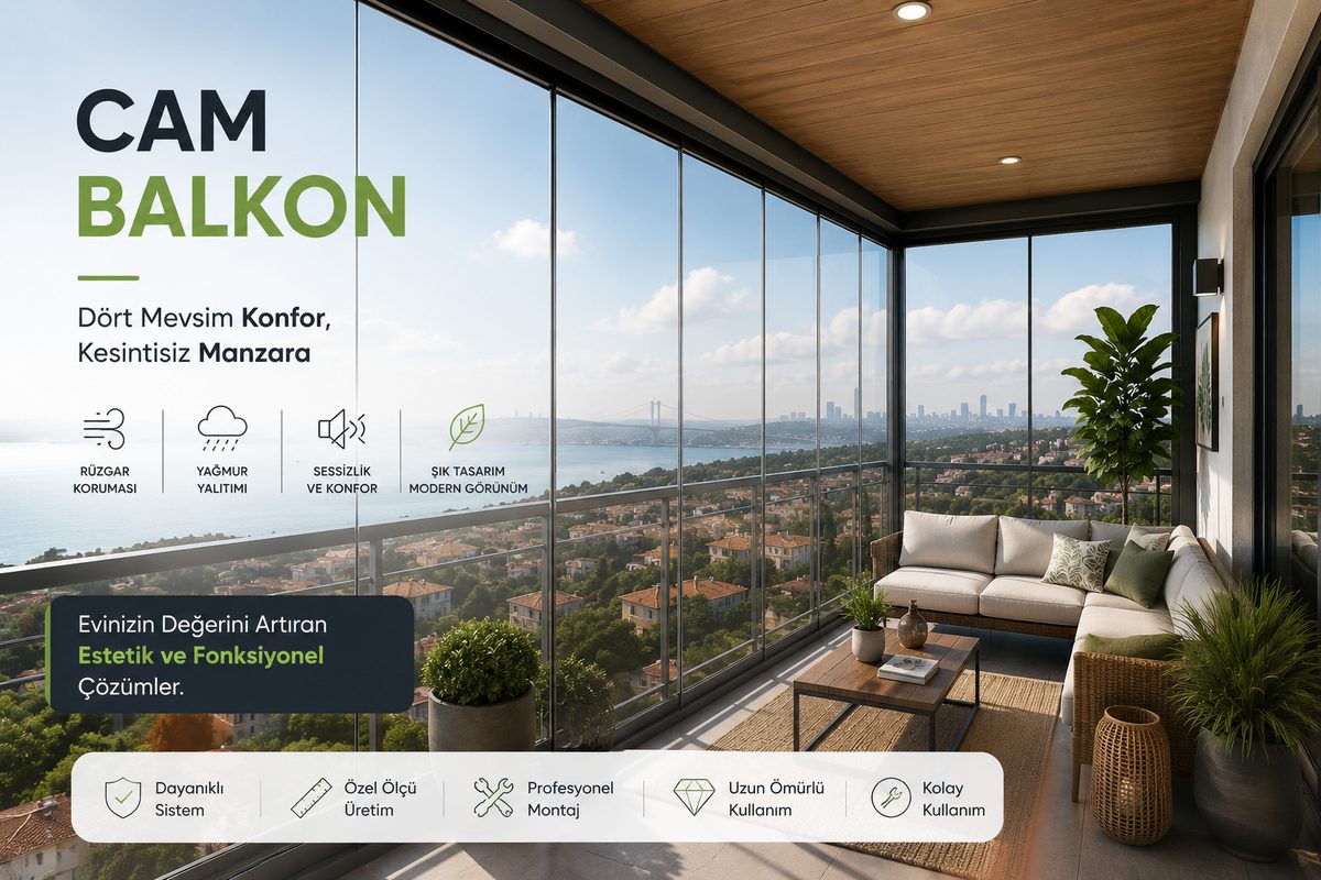 Küçükçekmece’de Cam Balkon Hizmeti